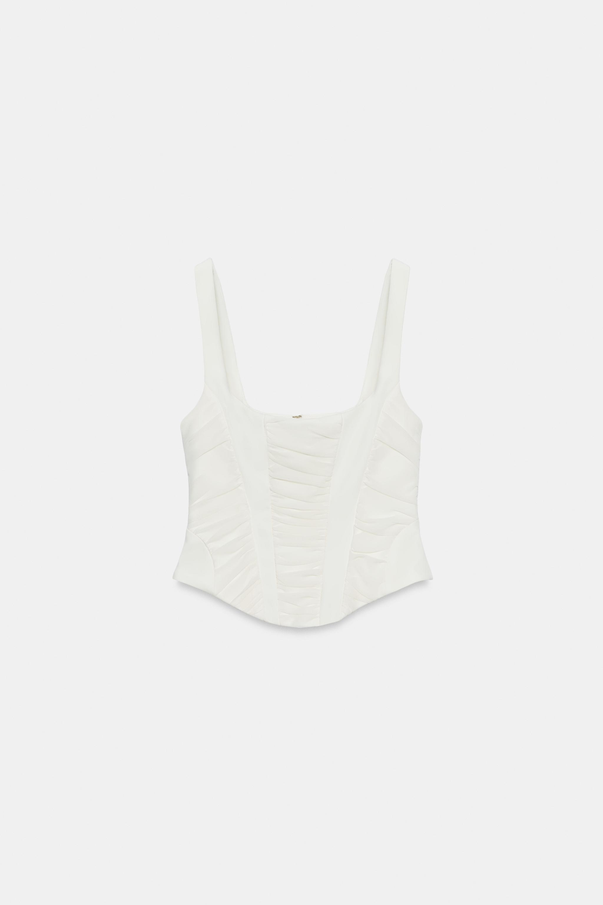 COMBINATION TULLE CORSET TOP